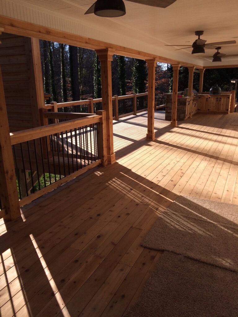 beautiful wood deck atlanta curb appeal